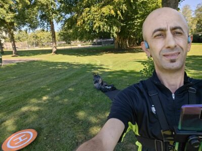 Drone in park